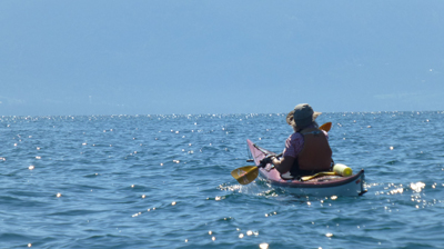 Kayaking on Flathead Lake